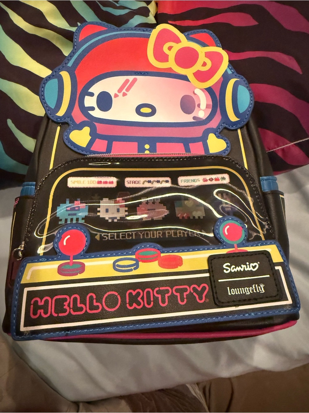 Loungefly Sanrio Hello Kitty Kawaii Gamer Lenticular Mini Backpack